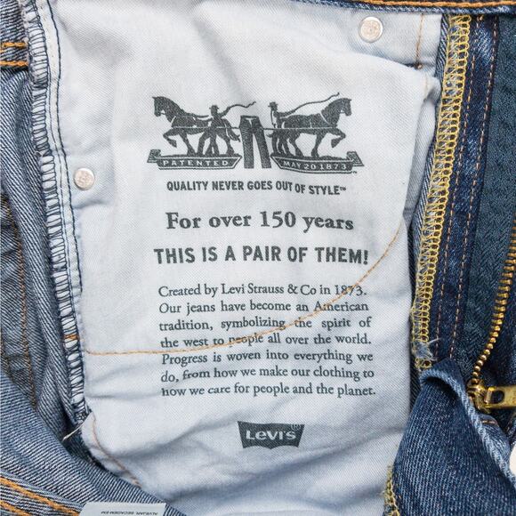 Levi’s 550 Relaxed Fit Straight Leg Jeans Men’s 31x34 Dark Wash Blue Workwear - Picture 10 of 13